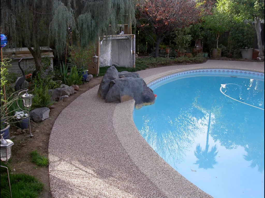 Rubberized Pool Deck Coating, Resurfacing AZ Rubber Stone